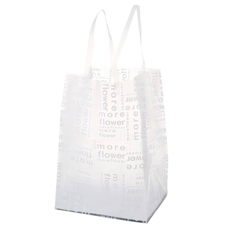 松村工芸 手提げポリ袋 デリバッグモア トールL ホワイト 162-3646-1 20枚/袋（ご注文単位1袋）【直送品】