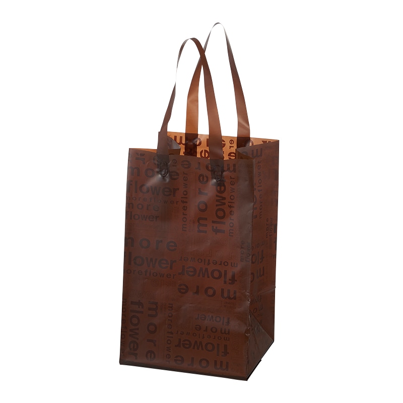 松村工芸 手提げポリ袋 デリバッグモア トールM ブラウン 162-3645-9 20枚/袋（ご注文単位1袋）【直送品】