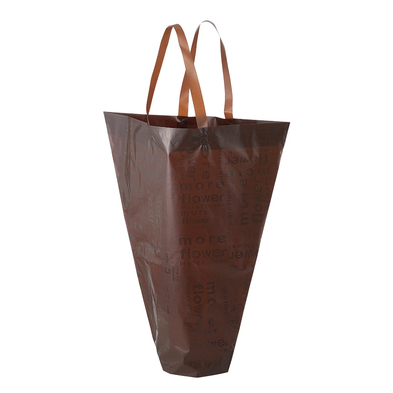 松村工芸 手提げポリ袋 デリバッグモア チューテL ブラウン 162-3652-9 20枚/袋（ご注文単位1袋）【直送品】