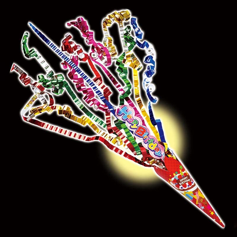 カネコ クラッカー スペシャルバースデークラッカー SBD-2 2個/袋(ご注文単位45袋)【直送品】