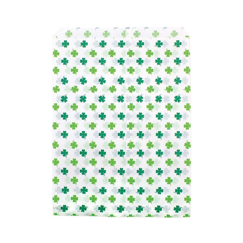 カクケイ 紙平袋 2号　クローバー　 フ-904 　100枚入/パック（ご注文単位5パック）【直送品】