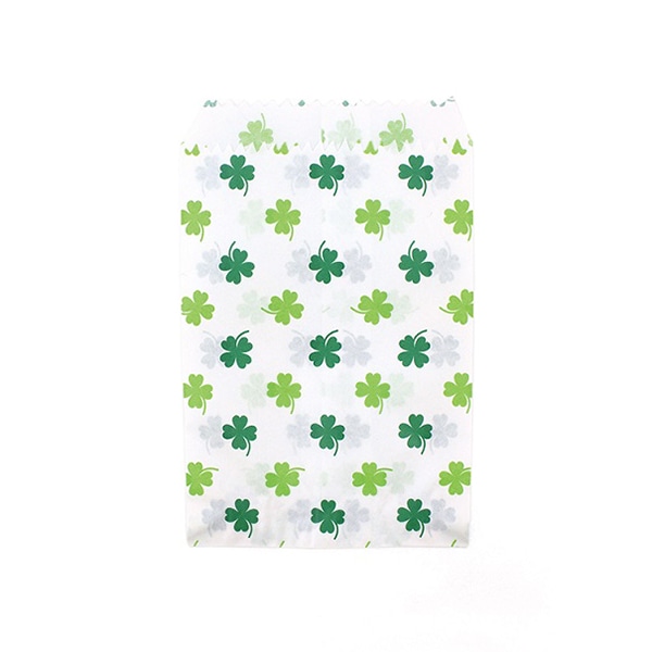 カクケイ 紙平袋 8号　クローバー　 フ-906 　400枚入/パック（ご注文単位5パック）【直送品】