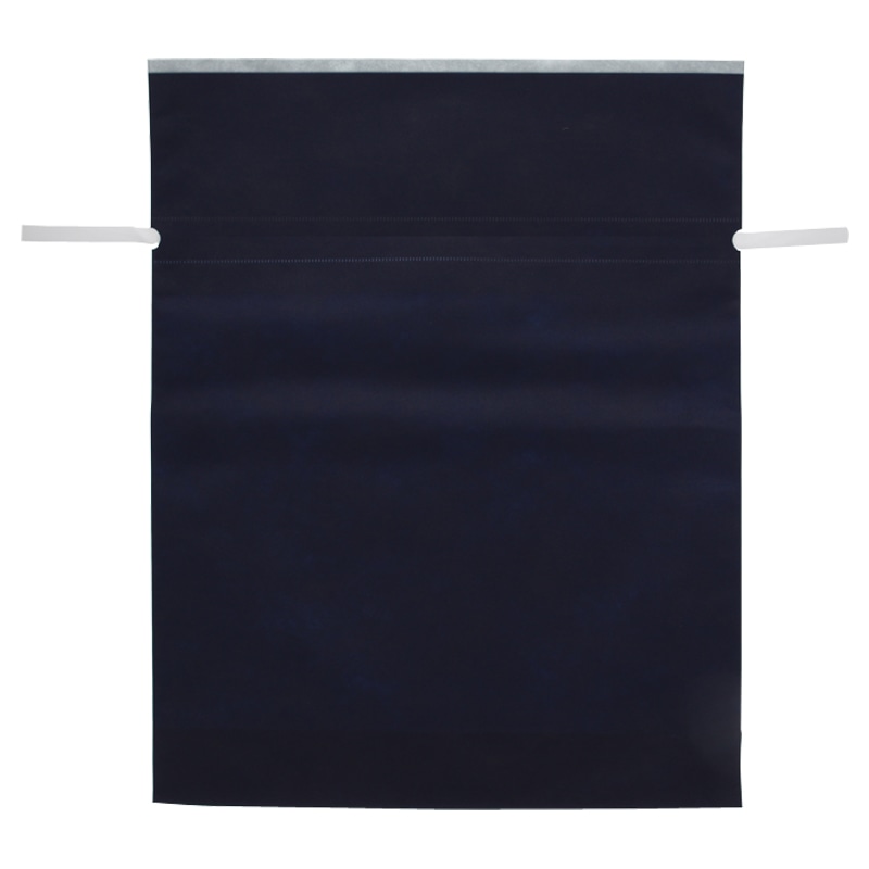 カクケイ 不織布巾着袋 FK3081 LL ネイビー 10枚/パック