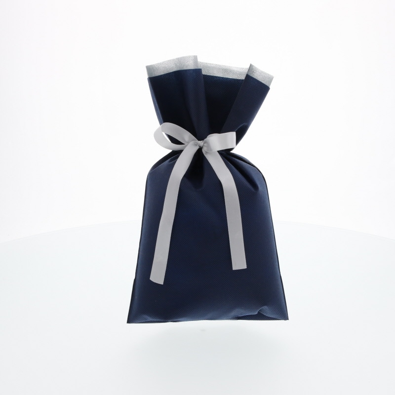 カクケイ 不織布巾着袋 FK3084 S ネイビー 10枚/パック