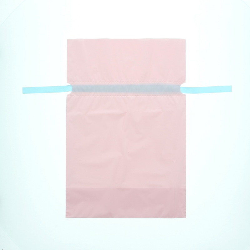 カクケイ ポリ巾着袋 梨地巾着袋 FK2435 M パステルピンク 20枚/パック