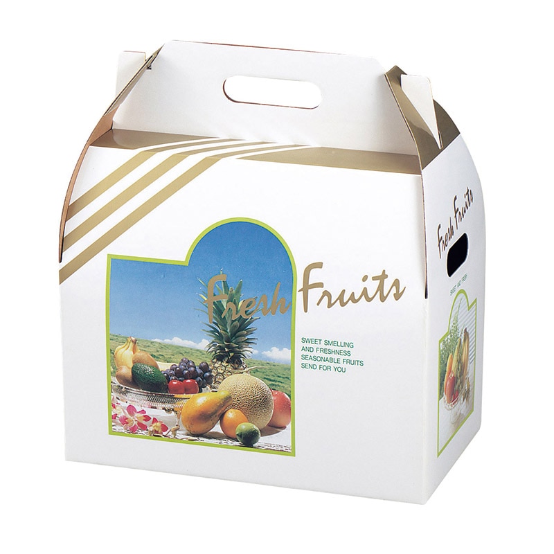 ヤマニパッケージ キャリー箱　ホワイト 大 L-116 10枚/束（ご注文単位5束）【直送品】