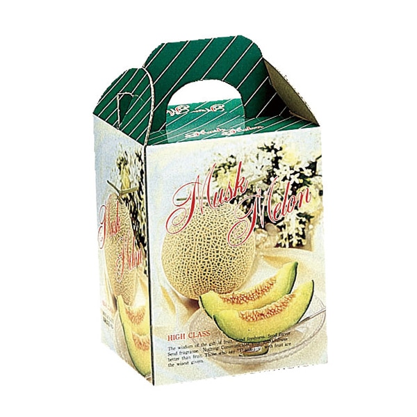 ヤマニパッケージ 手提箱　メロンフラワー 1ヶ入 L-201B 10枚/束（ご注文単位10束）【直送品】