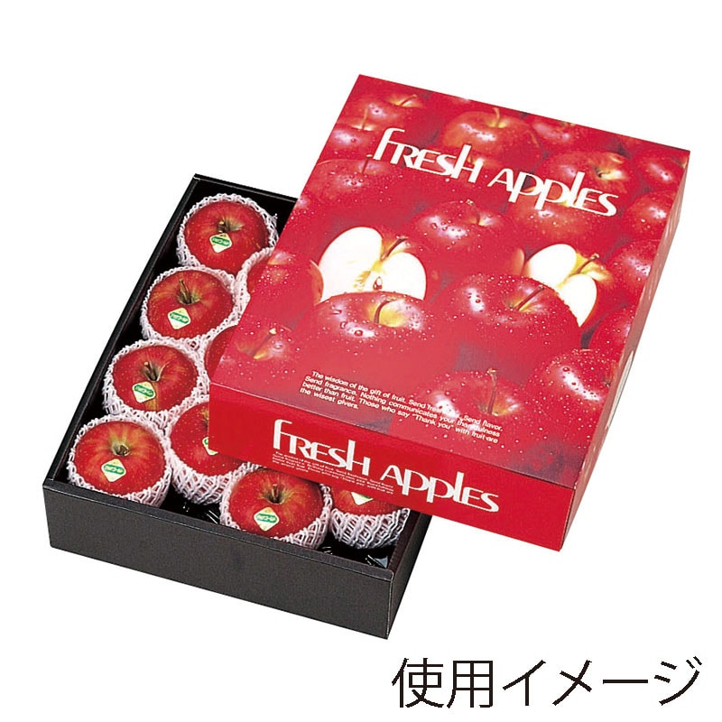 ヤマニパッケージ ギフト箱　メニーアップルズ  L-280 10枚/束（ご注文単位3束）【直送品】