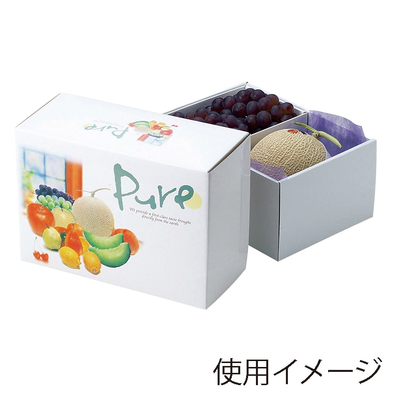 ヤマニパッケージ ギフト箱　ロイヤルBOX ピュアA L-389A 10枚/束（ご注文単位4束）【直送品】