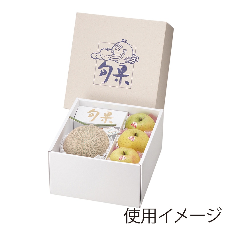 ヤマニパッケージ ギフト箱　プチ・ロイヤル旬果  L-492 10枚/束（ご注文単位3束）【直送品】