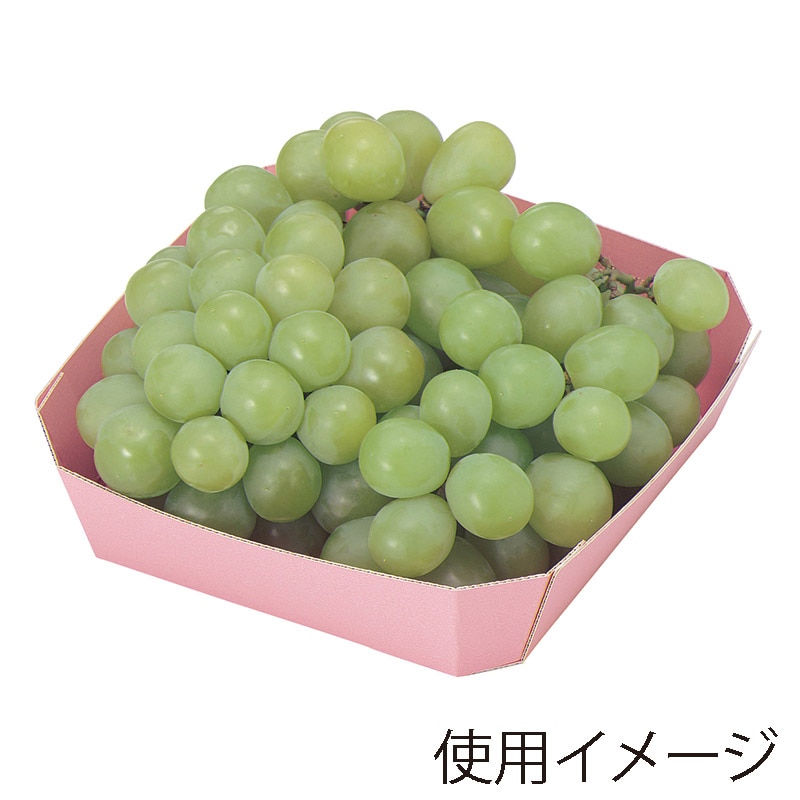 ヤマニパッケージ カラートレー 2F　ピンク L-2035 50枚/袋（ご注文単位16袋）【直送品】