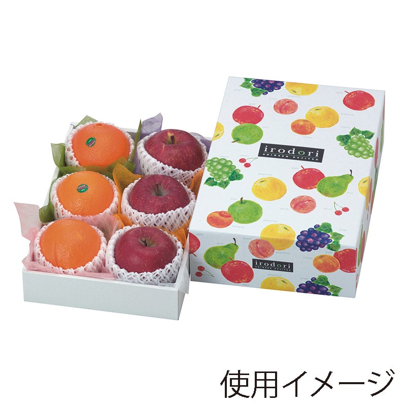 ヤマニパッケージ ギフト箱 いろどりパレット 中 L-2072 10枚/束(ご注文単位5束)【直送品】