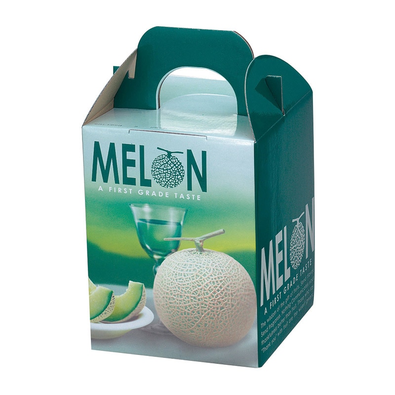 ヤマニパッケージ 手提箱 ビリジスメロン 1ヶ入 L-2083 10枚/束(ご注文単位10束)【直送品】