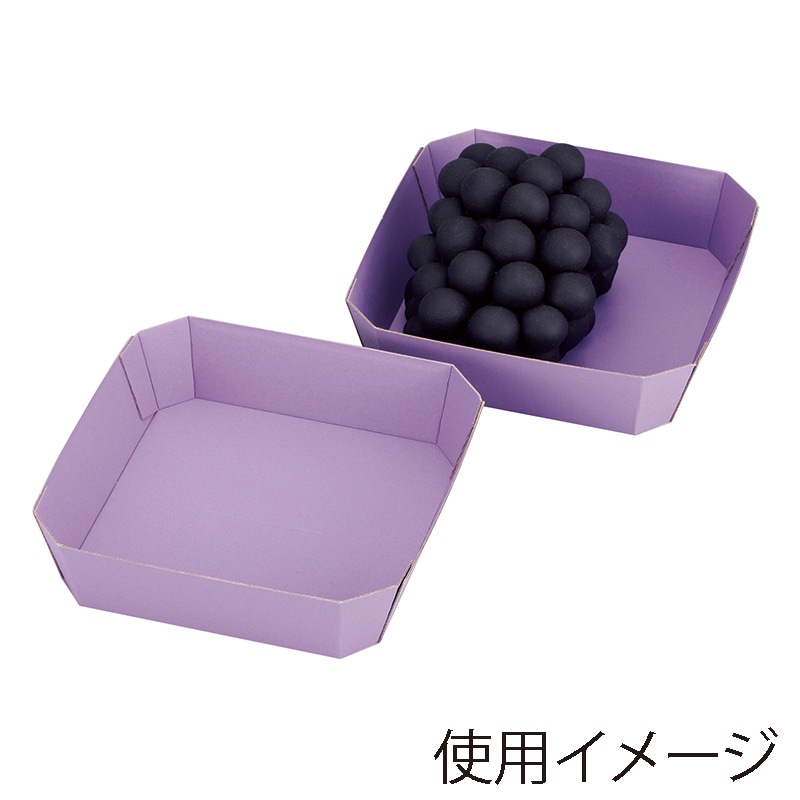 ヤマニパッケージ 紙トレー　COPトレー 2F　ムラサキ L-5013 50枚/袋（ご注文単位16袋）【直送品】