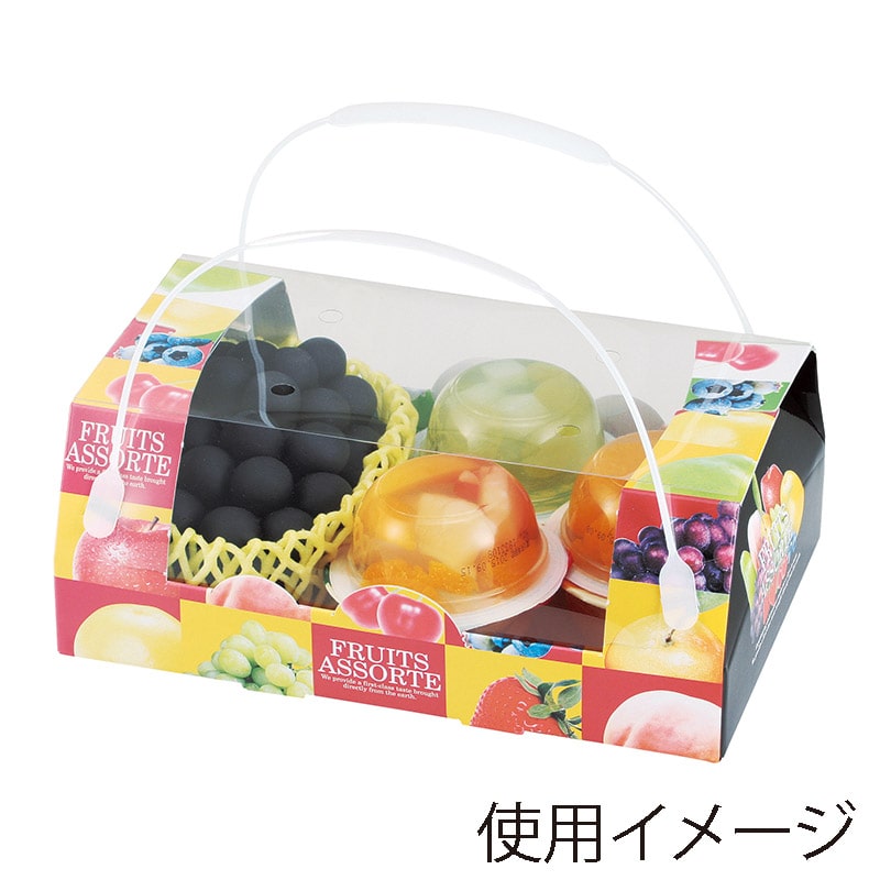 ヤマニパッケージ 手提箱 アソートコンビネーション手提 中 L-2190 10枚/束(ご注文単位5束)【直送品】