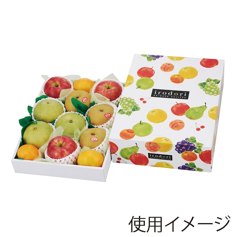 ヤマニパッケージ ギフト箱 いろどりパレット 中B L-2197 10枚/束(ご注文単位4束)【直送品】