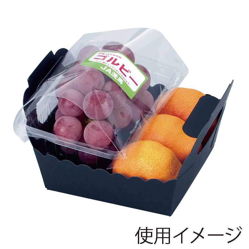 ヤマニパッケージ 黒トレー 140角 L-2183 50枚/袋（ご注文単位6袋）【直送品】