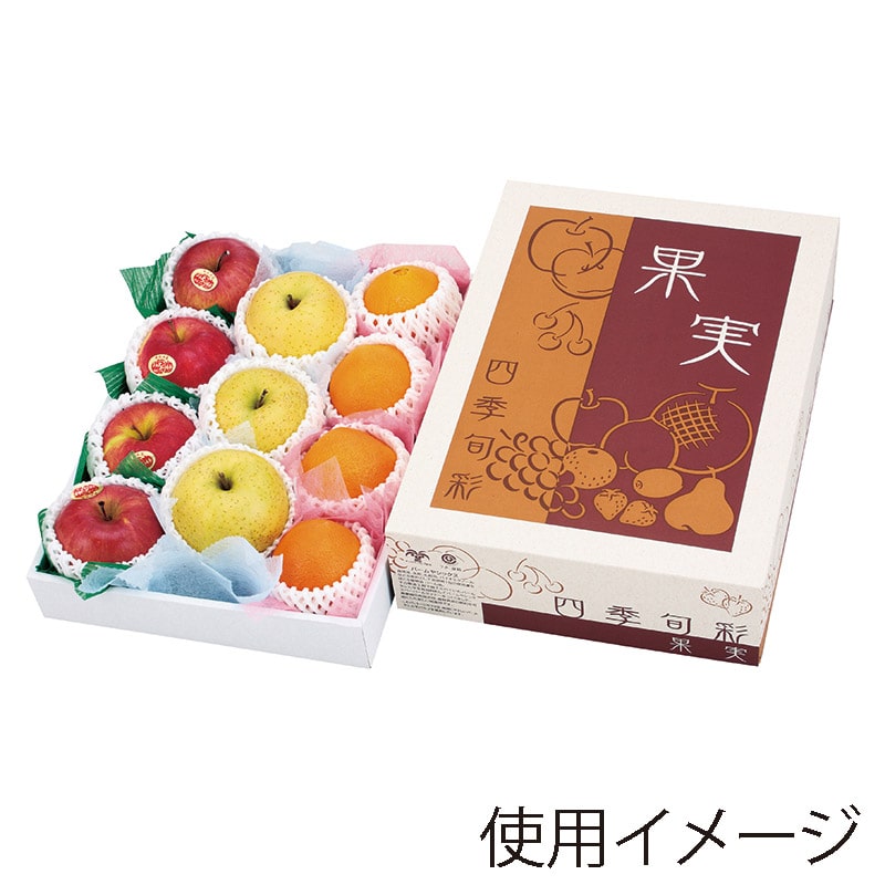 ヤマニパッケージ ギフト箱　果実　四季旬彩 大 L-2259 10枚/束（ご注文単位5束）【直送品】