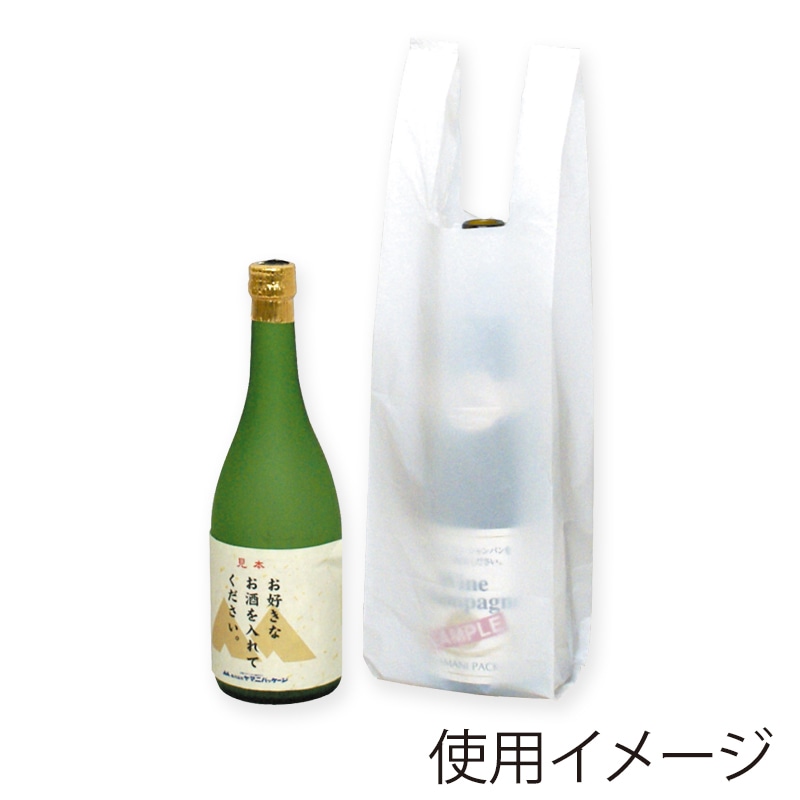 ヤマニパッケージ 720ml1本用レジ袋  K-1282 2000枚/箱（ご注文単位1箱）【直送品】