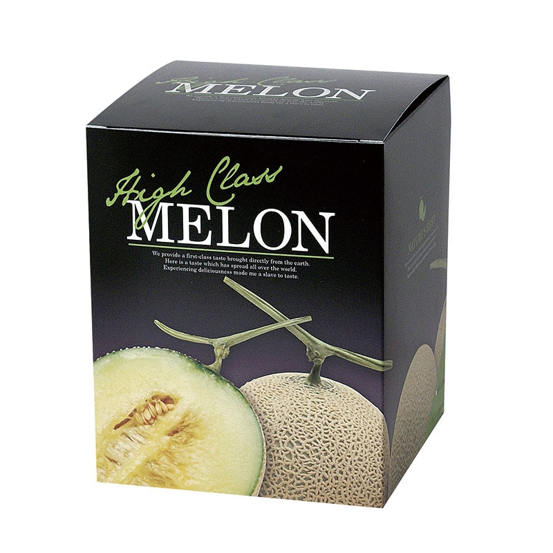 ヤマニパッケージ サービス箱　グランドメロン 1ヶ入 L-2296 10枚/束（ご注文単位10束）【直送品】
