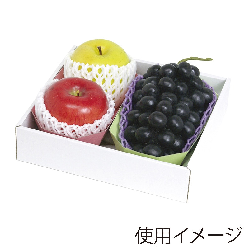 ヤマニパッケージ ギフト箱 ホワイト 紙トレー3L×2ヶ箱 L-2303 10枚/束(ご注文単位4束)【直送品】