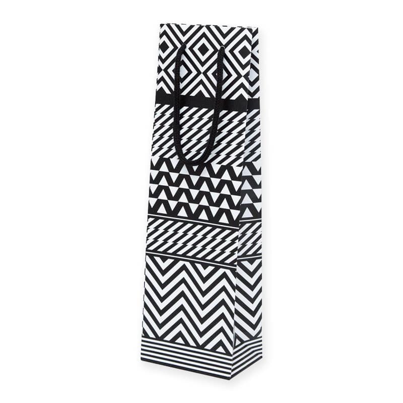 ヤマニパッケージ モノクロバッグC  K-1304 100枚/箱（ご注文単位1箱）【直送品】