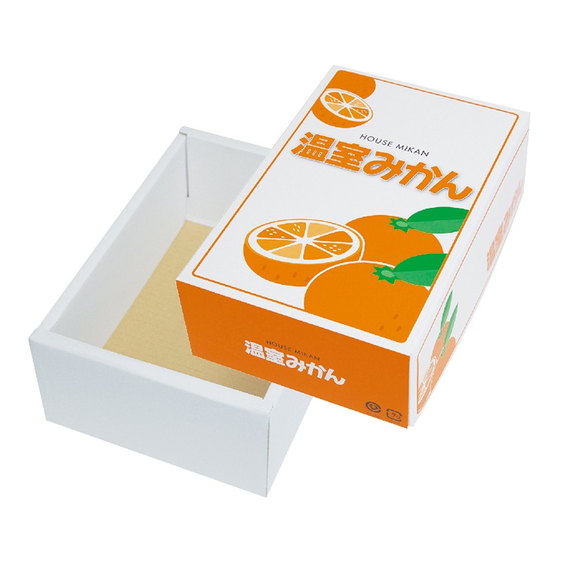 ヤマニパッケージ ギフト箱 温室みかん 1.8kg L-2330 10枚/束(ご注文単位5束)【直送品】