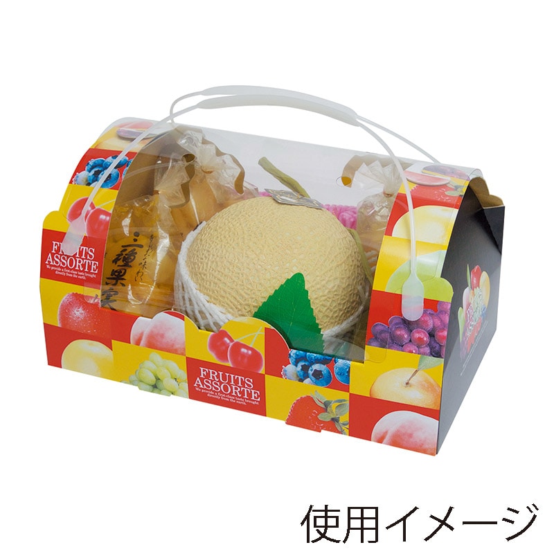 ヤマニパッケージ 手提箱 アソートコンビネーション手提 ドーム型 L-2337 10枚/束(ご注文単位5束)【直送品】