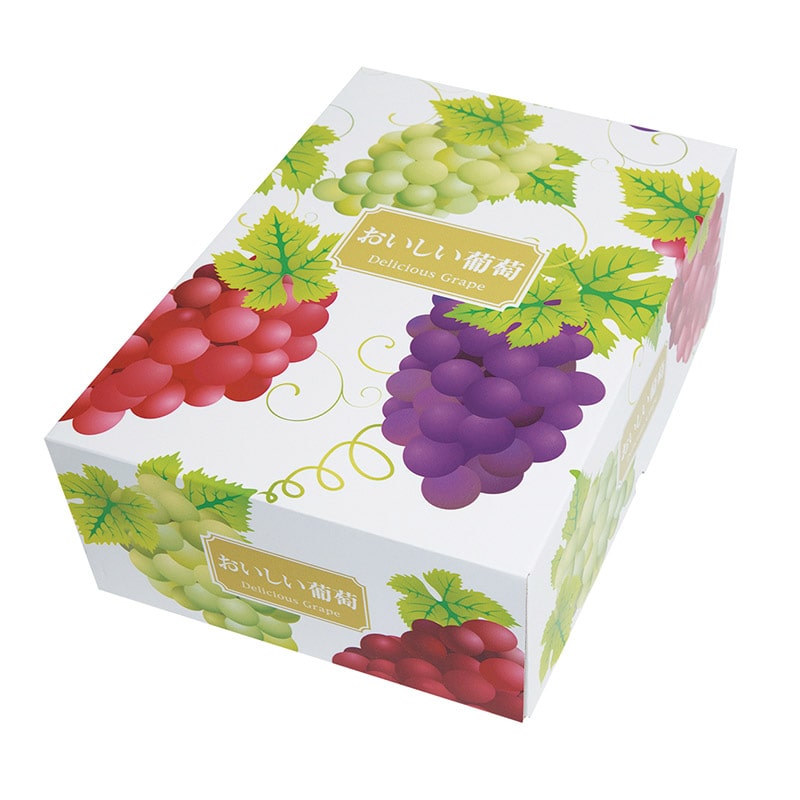 ヤマニパッケージ ギフト箱 デリシャス葡萄 3kg 深口 L-2340 10枚/束(ご注文単位3束)【直送品】
