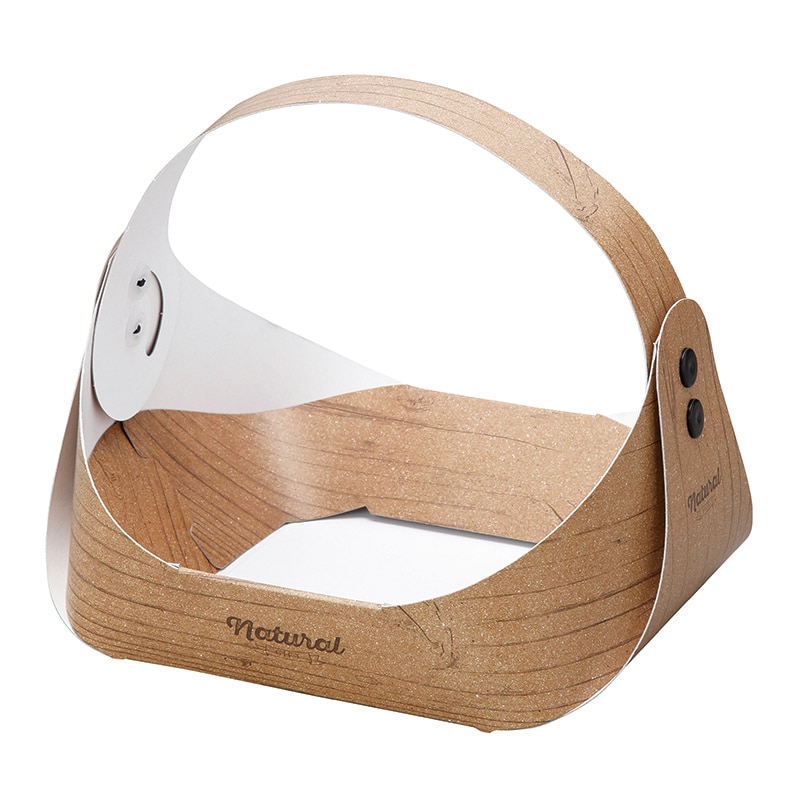 ヤマニパッケージ フルーツバスケット ミニ木目 L-2366 10個/袋(ご注文単位6袋)【直送品】