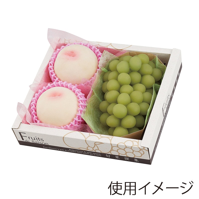 ヤマニパッケージ ギフト箱 ビュッフェトレー 旬果撰集 3F2 L-2381 10枚/束(ご注文単位10束)【直送品】