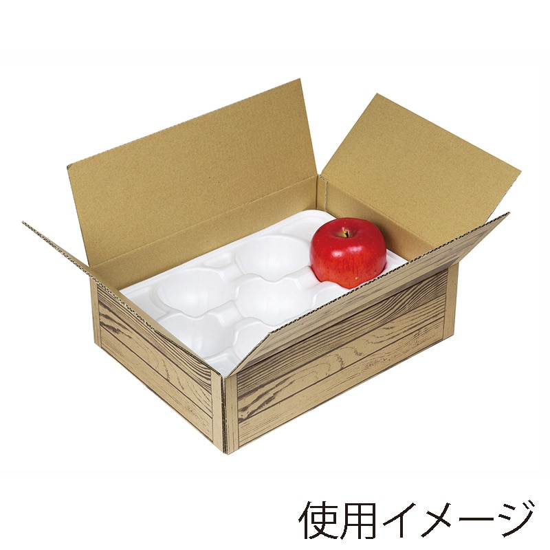 ヤマニパッケージ 茶木目段ボール 大 L-2408 10枚/束(ご注文単位4束)【直送品】