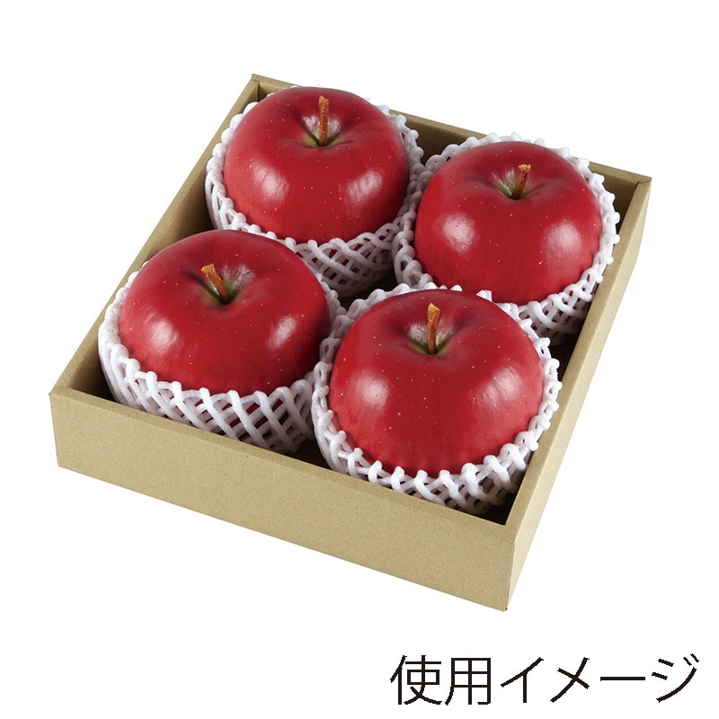 ヤマニパッケージ ギフト箱 フルーツギフト 茶木目箱 ミニ L-2435 10枚/束(ご注文単位5束)【直送品】