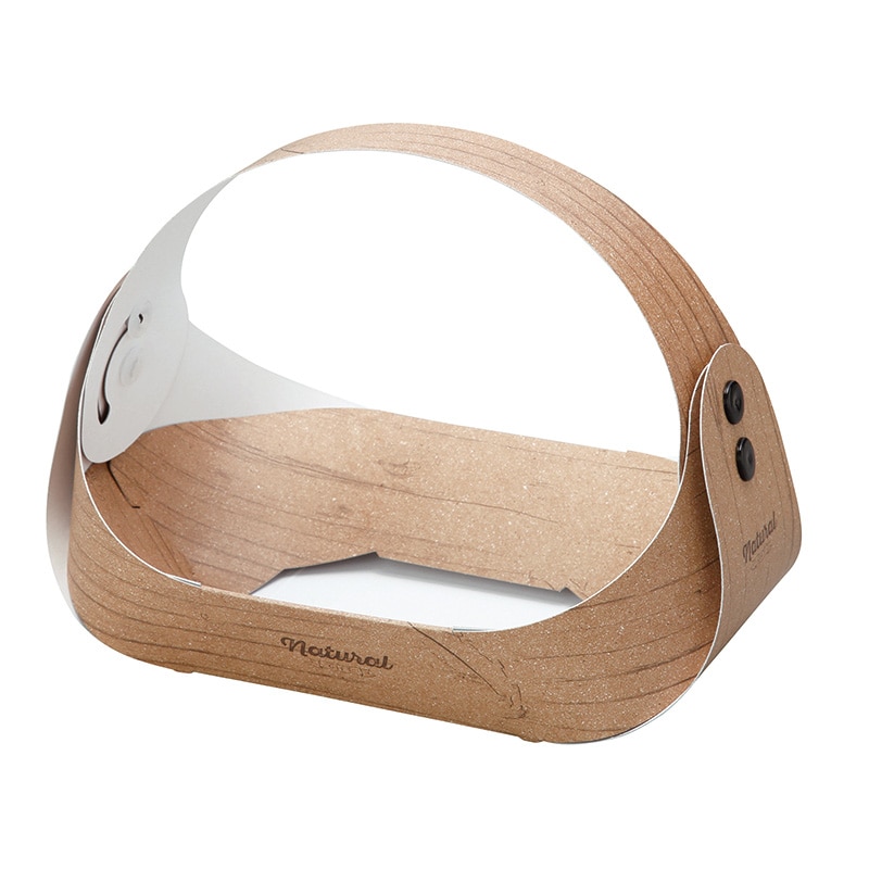 ヤマニパッケージ フルーツバスケット ミニミニ木目 L-2437 10枚/袋(ご注文単位6袋)【直送品】