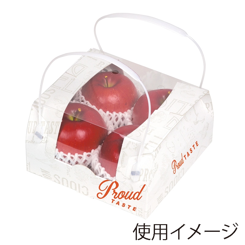 ヤマニパッケージ 手提箱 P・T コンビネーション 小 浅口 白 L-2451 10枚/束(ご注文単位10束)【直送品】