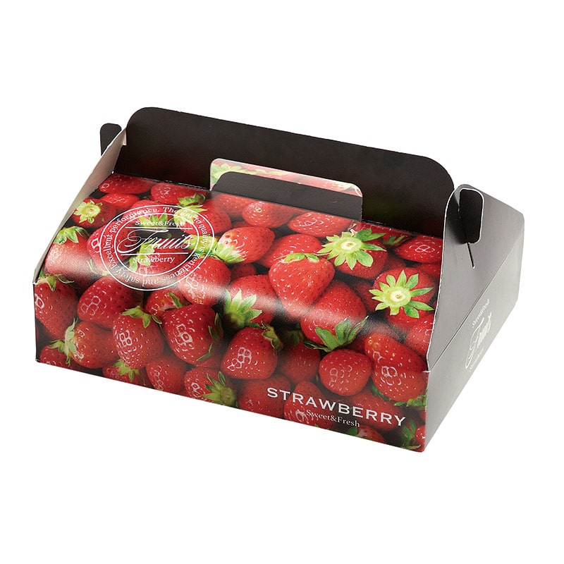ヤマニパッケージ 手提ギフト箱 ストロベリー2P L-2477 20枚/束(ご注文単位5束)【直送品】