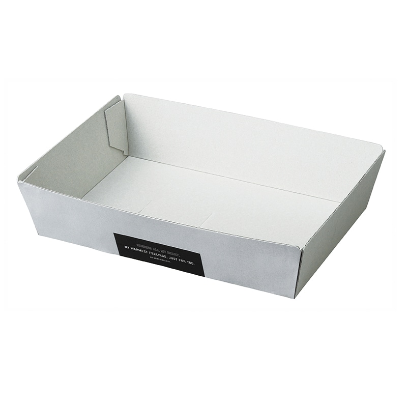 ヤマニパッケージ 地巻 紙トレー 大 L-2484 25枚/袋(ご注文単位16袋)【直送品】