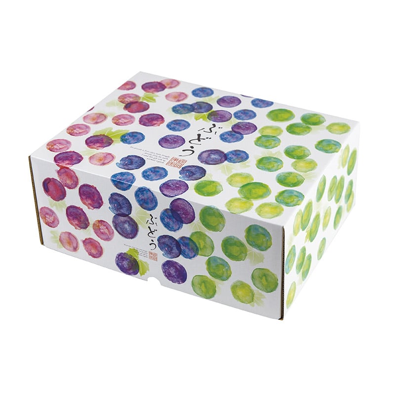 ヤマニパッケージ ギフト箱 彩りぶどう 身深 大 L-2487 10枚/束(ご注文単位3束)【直送品】