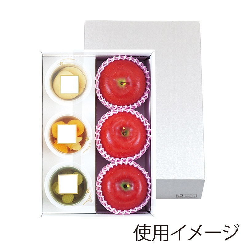 ヤマニパッケージ ギフト箱 パールゼリー 6ヶ入 深口 L-2341FS 10枚/束(ご注文単位5束)【直送品】