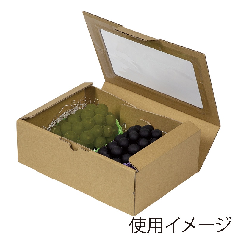 ヤマニパッケージ ミエルギフト箱 クラフト L-2495 10枚/束(ご注文単位8束)【直送品】