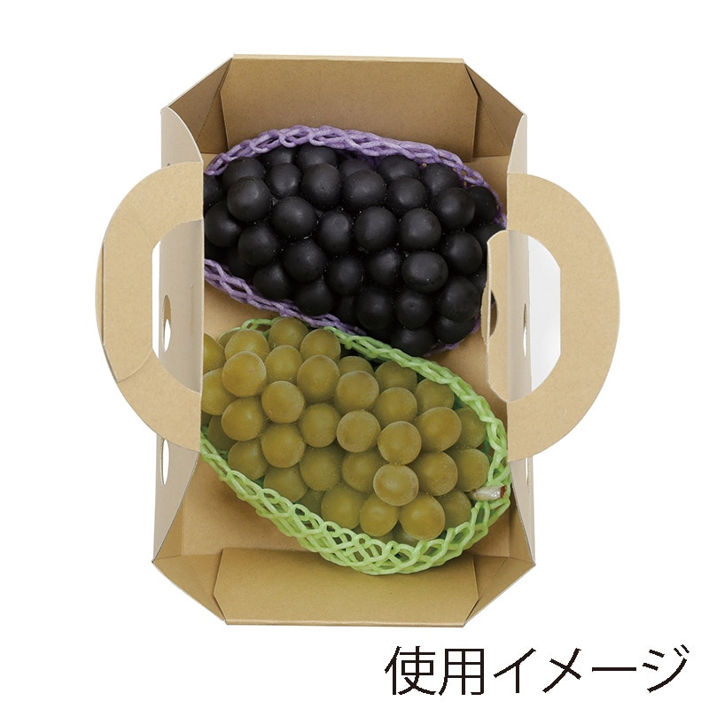 ヤマニパッケージ クラフト手提箱 特大 L-2496 10枚/束(ご注文単位10束)【直送品】