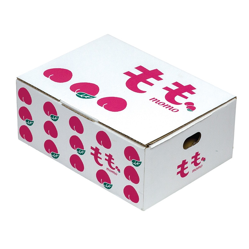 ヤマニパッケージ ギフト箱 イラスト もも L-2492 10枚/束(ご注文単位8束)【直送品】