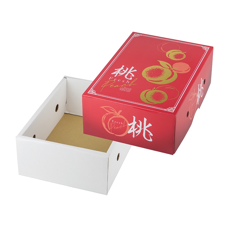 ヤマニパッケージ ギフト箱 グレースピーチ 1.8 L-2499 10枚/束(ご注文単位5束)【直送品】