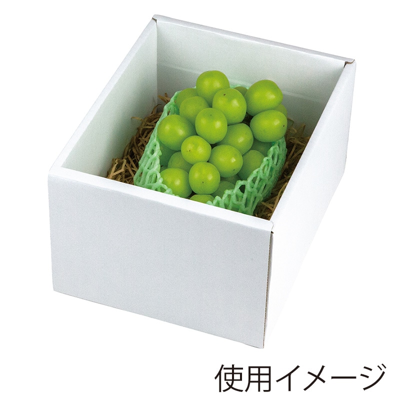 ヤマニパッケージ ぶどう箱　もぎたてのぶどう グリーン　小 L-2509　10枚/束（ご注文単位4束）【直送品】