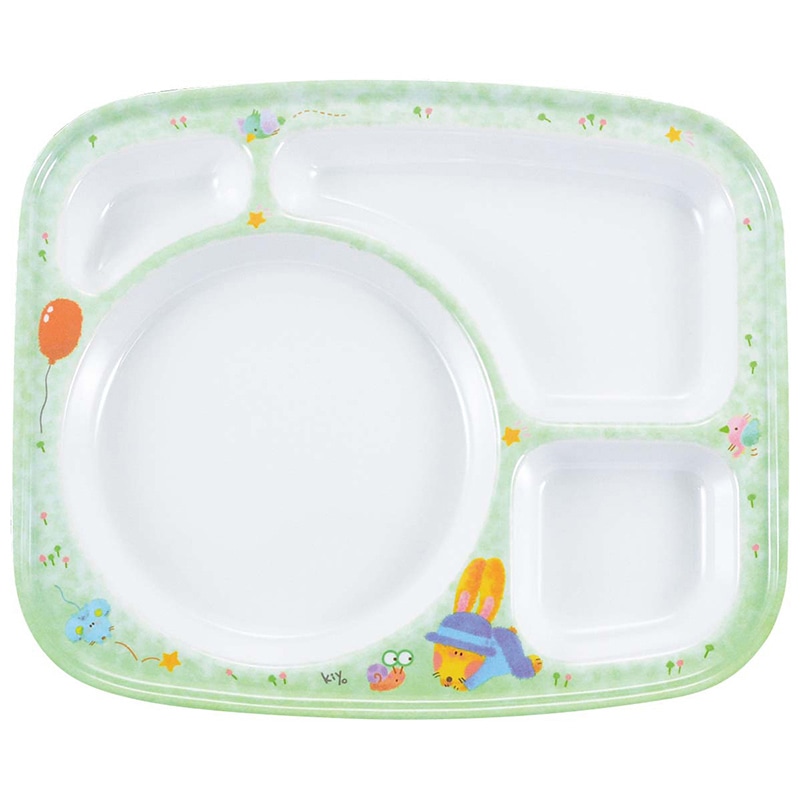 メラミン子供食器 スイートラビット プレート 大 D43SR 1個(ご注文単位1個)【直送品】