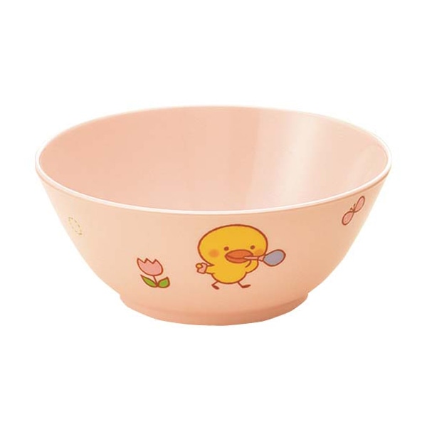 メラミン 子供食器 ひよこぐみ 汁碗(身)ピンク J6BHIP 1個(ご注文単位1個)【直送品】