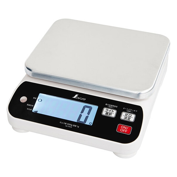 シンワ測定 デジタルはかり　WP　防塵防水 2000g　70036 063016002 1個（ご注文単位1個）【直送品】