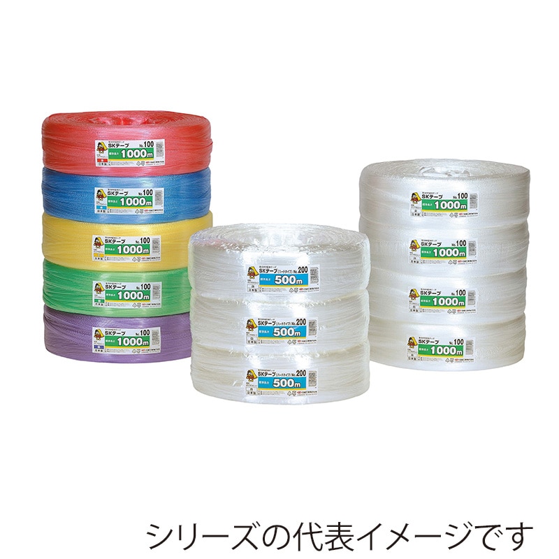 信越工業 結束ひも　SKテープ　ハードタイプ No.300 白 1巻（ご注文単位5巻）【直送品】