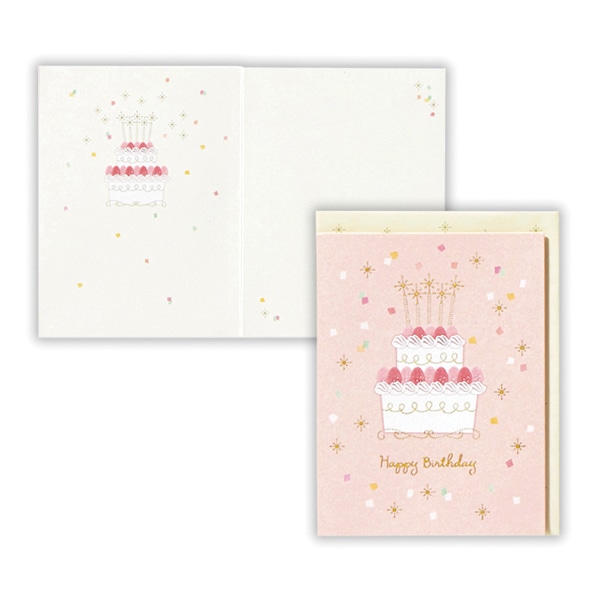 日本ホールマーク 誕生お祝い カード バースデーケーキ2 816261 1枚(ご注文単位6枚)【直送品】