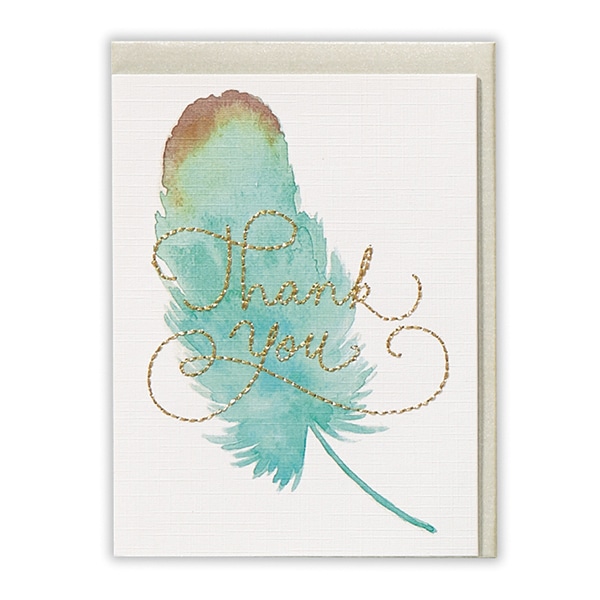 日本ホールマーク ありがとう カード グッドフォーチュン フェザー2 816438 1枚(ご注文単位6枚)【直送品】